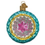 Glass Faceted Sky Reflection Christmas tree ornament 