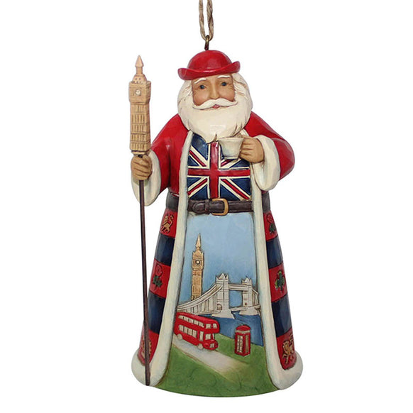 British Santa Christmas Ornament by Jim Shore