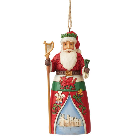 Jim Shore Welsh Santa Christmas Tree Ornament