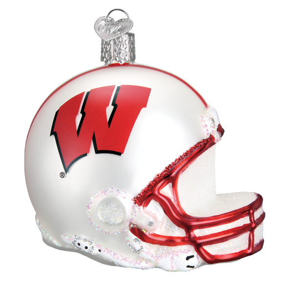Wisconsin Badger Helmet Ornament - Old World Christmas