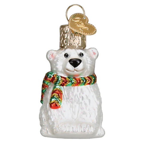 Mini Polar Bear Christmas Tree Ornament - Old World Christmas