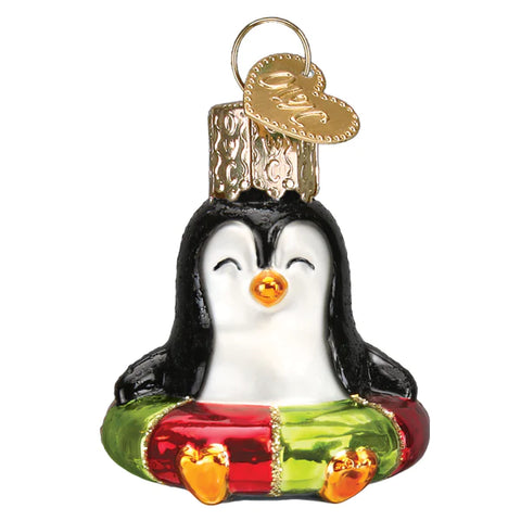 Mini Penguin Christmas Tree Ornament - Old World Christmas