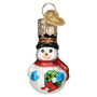 Mini Snowman Christmas Tree Ornament - Old World Christmas