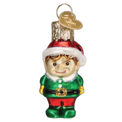 Mini Elf Christmas Tree Ornament - Old World Christmas
