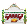 Mantel with Stockings Family of 8 Table Top Decoration