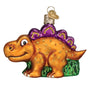 Orange and purple Stegosaurus Ornament