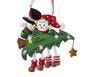 Snowman Couple with Tree Personalized Christmas Ornament