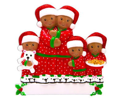 Pajama Family of 5 Ornament | Personalized Free – Callisters Christmas