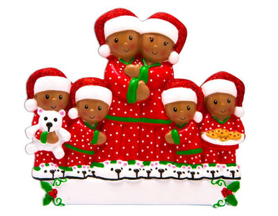 Pajama Family of 6 Ornament | Personalized Free – Callisters Christmas