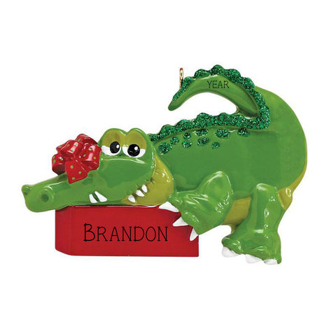 Personalized Alligator Ornament
