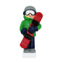 Snowboarder ornament for the Christmas tree
