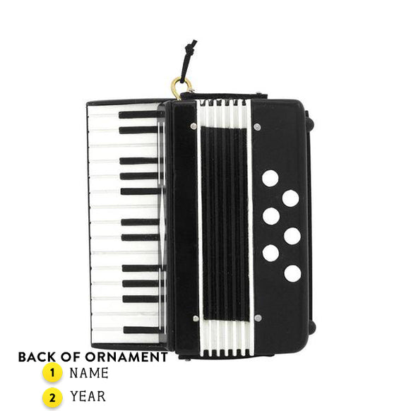 Accordion Ornament - Black