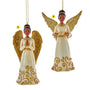 African American Ivory and Gold Angel Ornaments