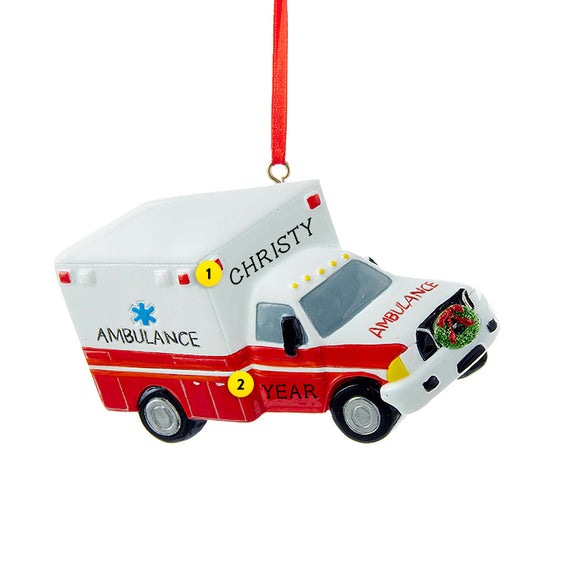 Ambulance Ornament for Christmas Tree