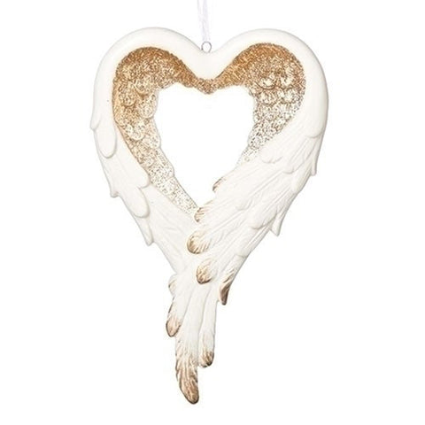 Angel Wing Heart Ornament 130915