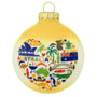 Australia  Christmas Ornament with flag, koala bear, Sydney Opera House and map glass ornament personalized