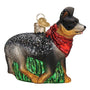Glass Australian Cattle Dog Ornament Old World Christmas