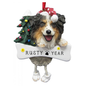 Australian Shepherd Dog Ornament for Christmas Tree