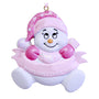Baby Girl's 1st Christmas Snowbaby Ornament for Christmas Tree