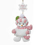 Baby's First Christmas Snowman Ornament Pink