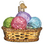 Basket Of Yarn Ornament - Old World Christmas Back