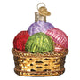 Basket Of Yarn Ornament - Old World Christmas Side