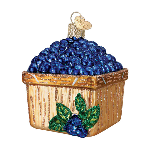 Basket of Blueberries Ornament for Christmas Tree