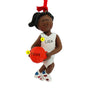 Basketball Ornament - Black Female for Christmas Tree