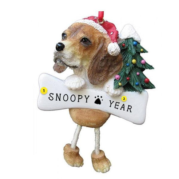 Beagle Dog Ornament for Christmas Tree