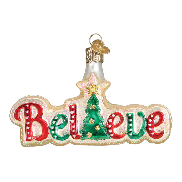 Believe Ornament for Christmas Tree