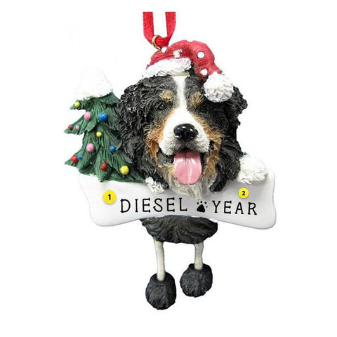 Bernese Mountain Dog Ornament for Christmas Tree