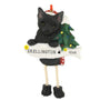 Black Cat Ornament for Christmas Tree Personalized 