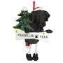 Black Labrador Dog Ornament for Christmas Tree