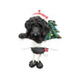 Black Labradoodle Dog Ornament for Christmas Tree