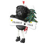 Black Pug Ornament for Christmas Tree