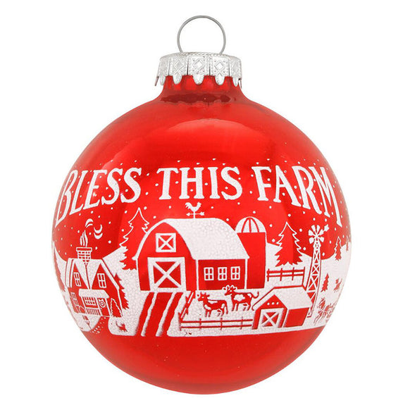 Bless This Farm Ornament for Christmas Tree