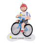 Personalized Ornament for boy learning to ride a bike