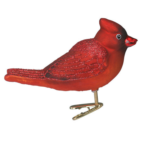 Bright Red Cardinal Ornament - Old World Christmas