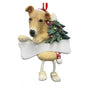 Brindle Greyhound Dog Ornament for Christmas Tree