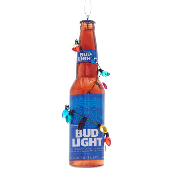Budweiser® Bud Light Bottle with Christmas Bulbs Ornament