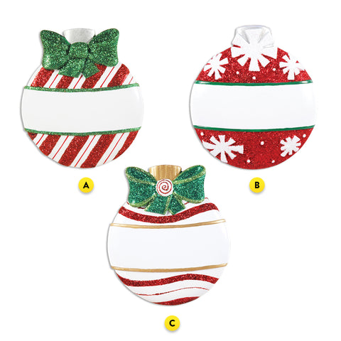 Personalized Christmas Bulb Ornaments