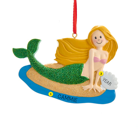  Personalized Mermaid Ornament For Christmas Tree