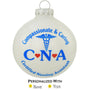 Glass CNA Christmas Ornament Can Be Personalized
