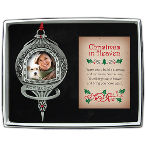 Christmas in Heaven Photo Frame Ornament