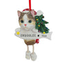 Calico Cat Ornament Personalized for Christmas Tree