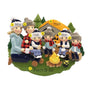 Personalized Camping Family of 6 Ornament