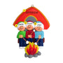 Camping Family of 3 Ornament for Christmas Tree