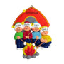 Camping Family of 4 Ornament for Christmas Tree