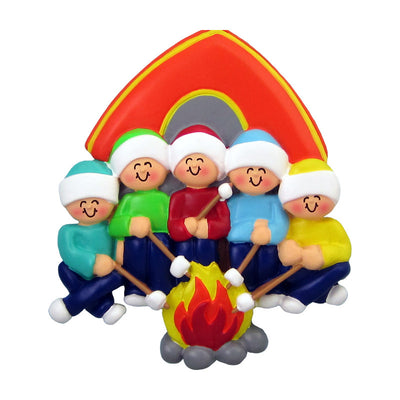 Camping Family of 5 Ornament | Camping Ornaments |Callisters Christmas