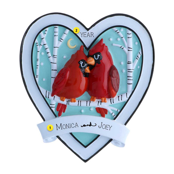 Cardinal Couple Ornament
